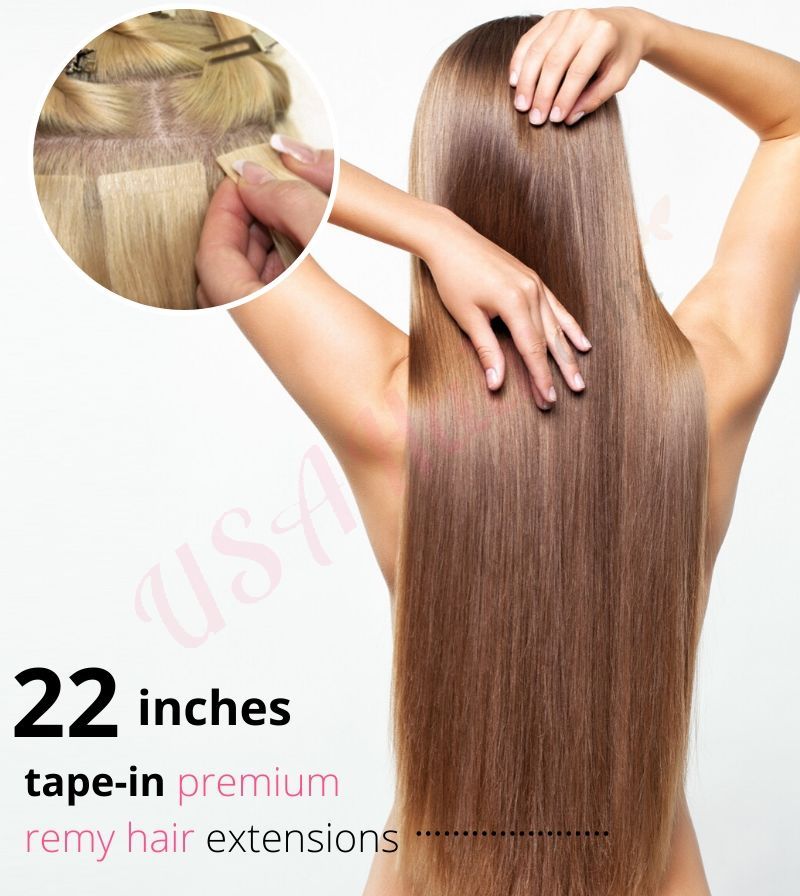 22 inch tape in extensions Remy Hair 22 inch