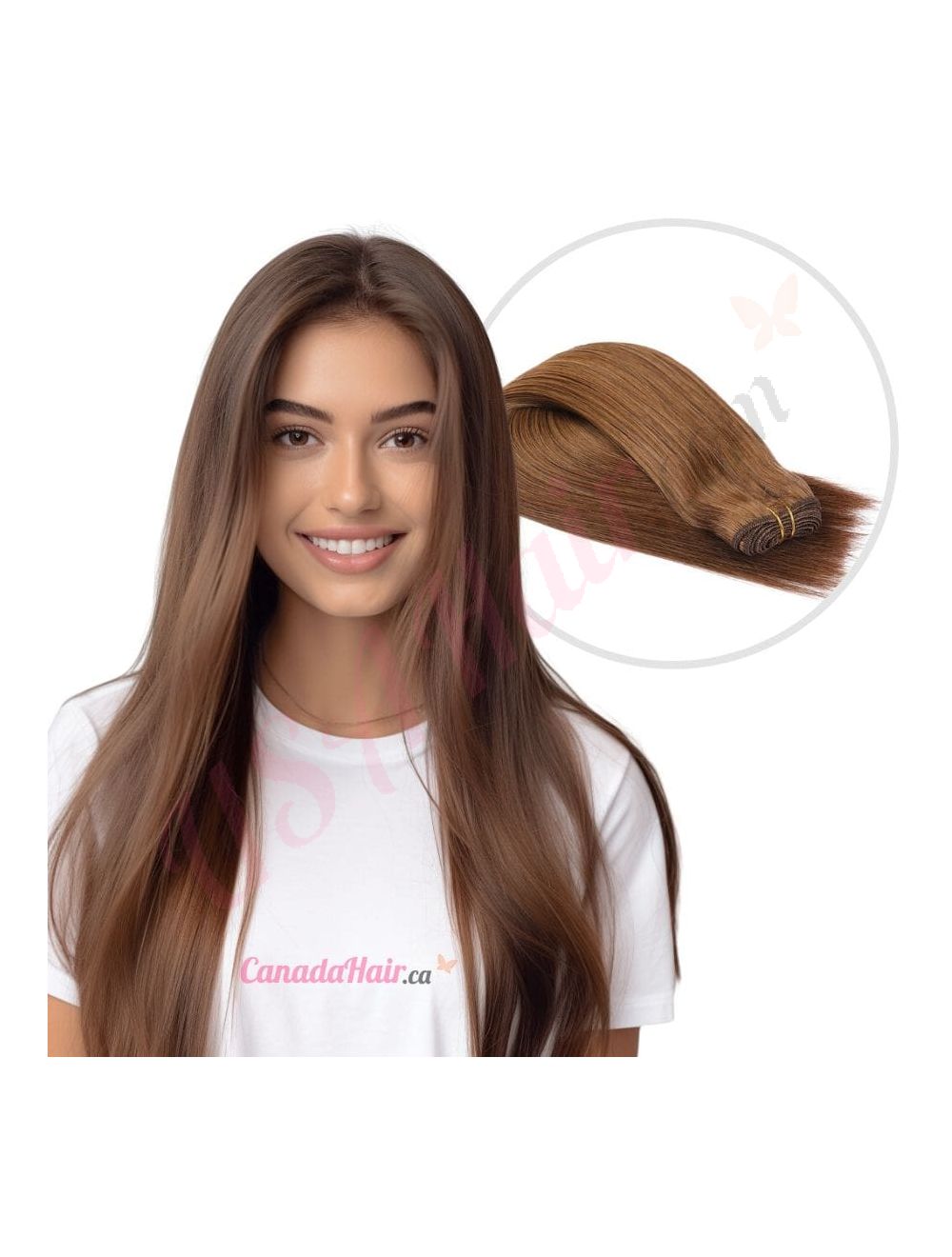 Chestnut Brown 6 Sew ins Human Hair