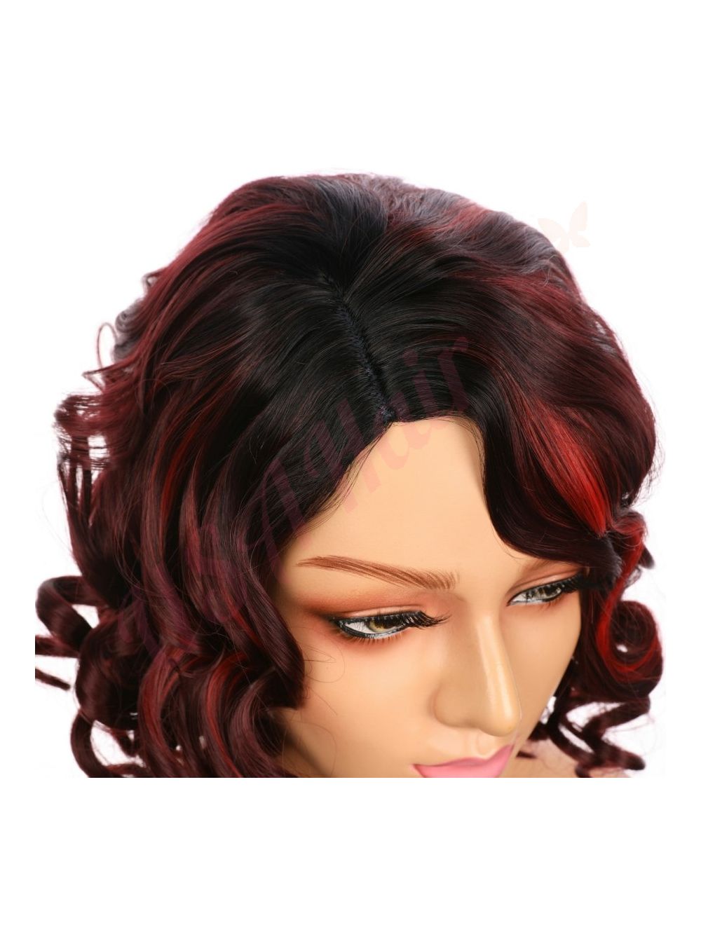 Dark Brown/Red good Wig NWT