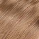 22 inch Clip-in Volumizer Human Hair Honey Brown #12 55g