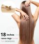 18 Inch Nano-rings Hair Extensions (Nano-Beads) - Human Hair
