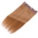 18 inch Invisible Wire Extensions Light Brown #8 Human Hair Thick 130g