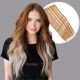 Auburn & Blonde Invisible Wire Extensions - Synthetic Hair
