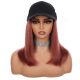 Dark Auburn #33 Wig Hat - Human Hair