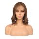 Charlotte - Short Brunette Remy Human Hair Wig 14 Inches Bob Wig With Bang