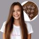 Chestnut Brown #6 Clip-in Hair Extensions - Synthetic Hair 