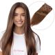 Chestnut Brown #6 Clip-in Hair Extensions - Human Hair