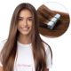 Chestnut Brown #6 Tape-in Hair Extensions - Human Hair