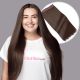 Chocolate Brown #4 Invisible Wire Extensions - Synthetic Hair