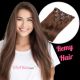 Chocolate Brown #4 Clip-in Hair Extensions - Remy Hair