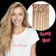 Honey Brown & Ash Blonde #12/24 Clip-in Hair Extensions - Remy Hair