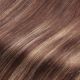 10 inch Topper for Part Area, Remy Hair Dark Brown & Blonde Balayage 40g