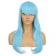 DM1810773-v4 Electric Blue Long Synthetic Hair Wig with Bang