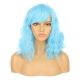 DM1810924-v4 Electric Blue Short Synthetic Hair Wig with Bang