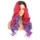 DM2031105-v4 Ombre Red and Blue Long Synthetic Hair Wig 