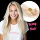 Platinum Blonde Fusion Hair Extensions (Pre Bonded Keratin) - Remy Hair