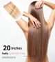 20 Inch Invisible Wire Hair Extensions - Synthetic Hair