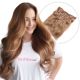 Honey Brown #12 Clip-in Hair Extensions - Human Hair