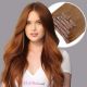 Light Brown #8 Clip-in Hair Extensions - Synthetic Hair 