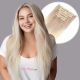 Ombre Ash Blonde Clip-in Hair Extensions - Synthetic Hair 