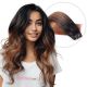 Ombre Chestnut Brown Sew-in Hair Extensions (Hair Weave) - Human Hair