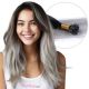 Ombre Gray Fusion Hair Extensions (Pre Bonded Keratin) - Human Hair