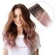 Ombre Pastel Invisible Wire Extensions - Human Hair 