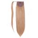 Light Brown #8 Wrap Ponytail Hair Extensions - Human Hair 