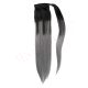 Ombre Gray Wrap Ponytail Hair Extensions - Human Hair 
