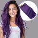Purple Invisible Wire Extensions - Synthetic Hair