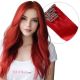 Red Clip-in Hair Extensions - Human Hair