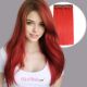 Red Invisible Wire Extensions - Synthetic Hair