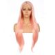 G170728026-v2 - Long Pink Synthetic Hair Wig