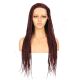 FU1904696-v2 - Long Burgundy Synthetic Hair Braided Wig
