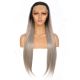 G1901636-v2 - Long Gray Synthetic Hair Wig