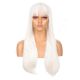 DM1707545-v4 - Long White Synthetic Hair Wig With Bang 
