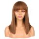 DM1810885-v3 - Short Brunette Brown Synthetic Hair Wig With Bang 
