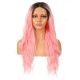 FU190322677-v3 - Long Pink Synthetic Hair Wig 