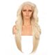 FU1904695-v3 - Long Blonde Synthetic Hair Wig With Bang 