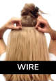 Invisible Wire Hair Extensions Human Hair USA Hair