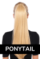 Ponytail Hair Extensions 100% Real Hair 18 inches USA Hair